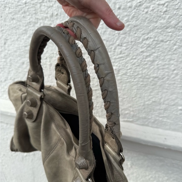 Auth Balenciaga city moto giant grey Bag - Picture 11 of 16